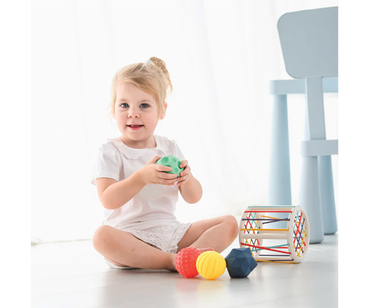 Juego Sensorial de Empujar y Rodar