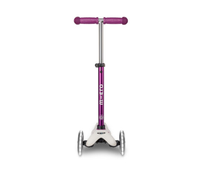 Patinete Plegable Mini Micro Deluxe Eco Lila Luces LED