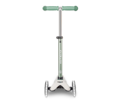Patinete Plegable Mini Micro Deluxe Eco Verde Pistacho Luces LED