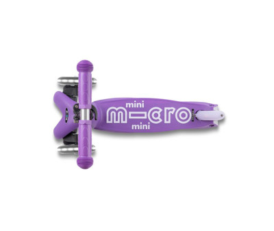 Patinete Plegable Mini Micro Deluxe Lila Luces LED