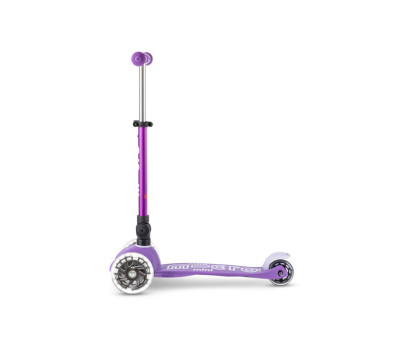 Patinete Plegable Mini Micro Deluxe Lila Luces LED