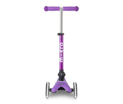 Patinete Plegable Mini Micro Deluxe Lila Luces LED