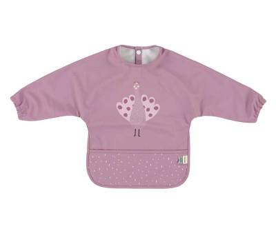 Babero Con Mangas Impermeable Mrs. Peacock Personalizable
