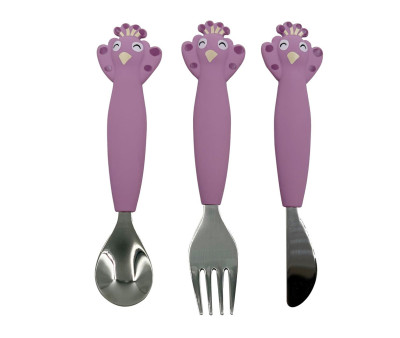 Set 3 Cubiertos Silicona Mrs. Peacock