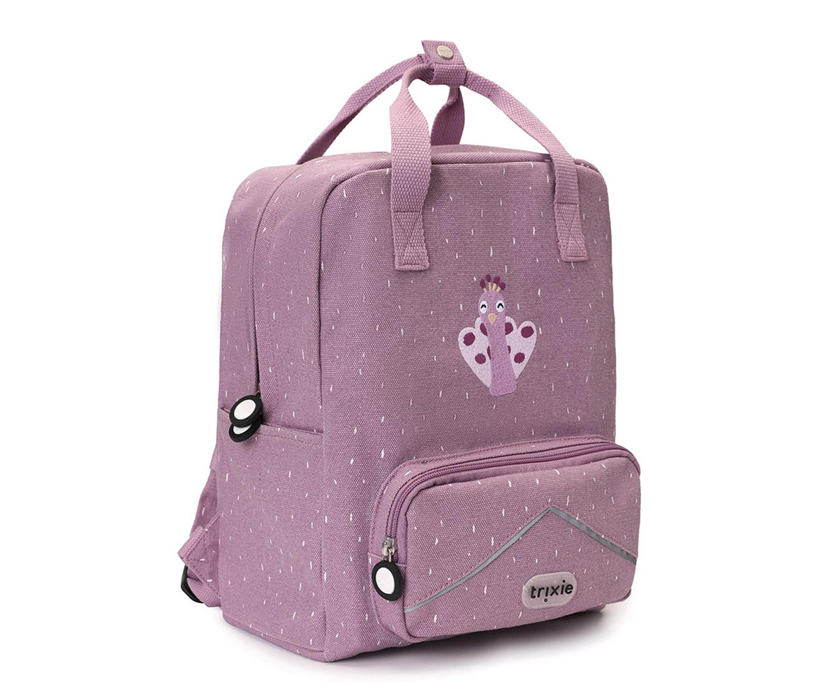 Mochila Escolar Grande Mrs. Peacock Personalizable