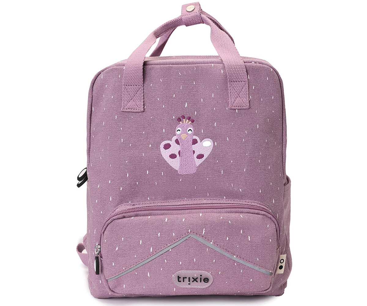 Mochila Escolar Grande Mrs. Peacock Personalizable