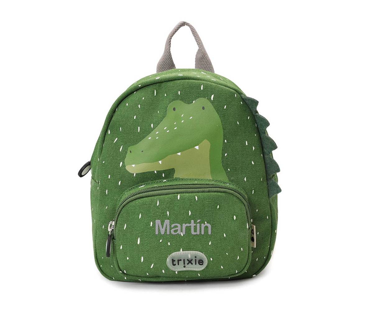 Mochila Trixie PEQUEÑA Mr. Alligator Personalizable