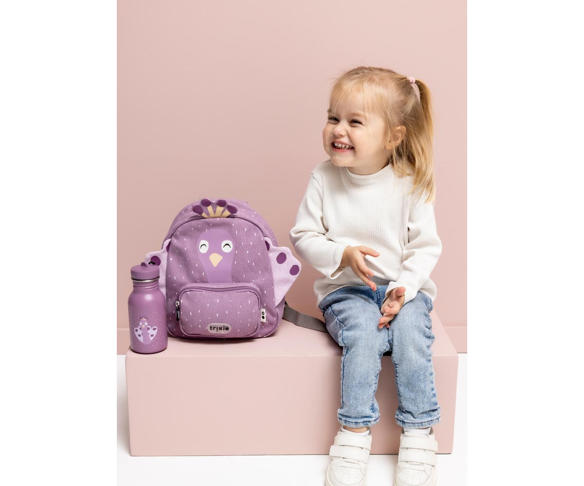 Mochila Trixie PEQUEÑA Mrs. Peacock Personalizable