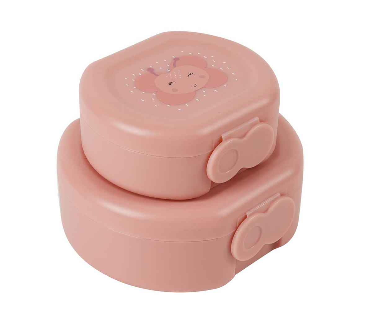 2  Cajas para Snacks con Clip Mrs. Butterfly