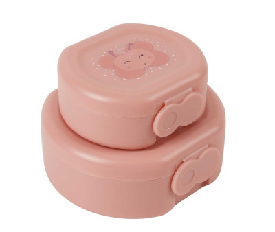 2  Cajas para Snacks con Clip Mrs. Butterfly