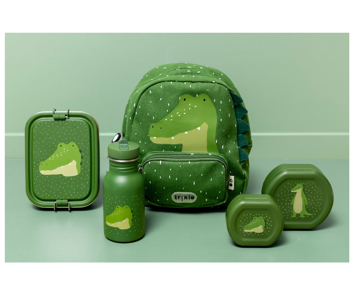 2 Cajas para Snacks con Clip Mr. Alligator