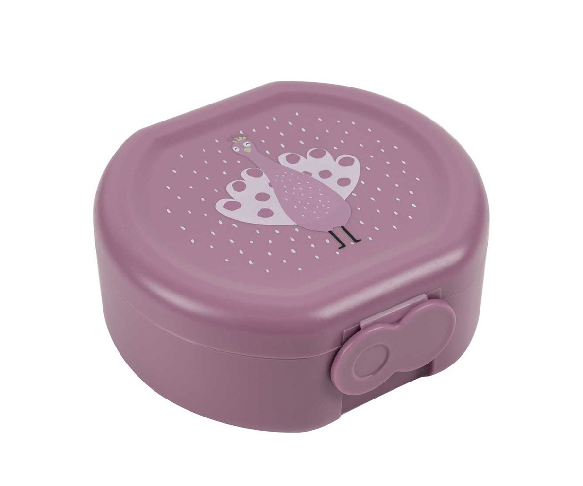 2 Cajas para Snacks con Clip Mrs. Peacock