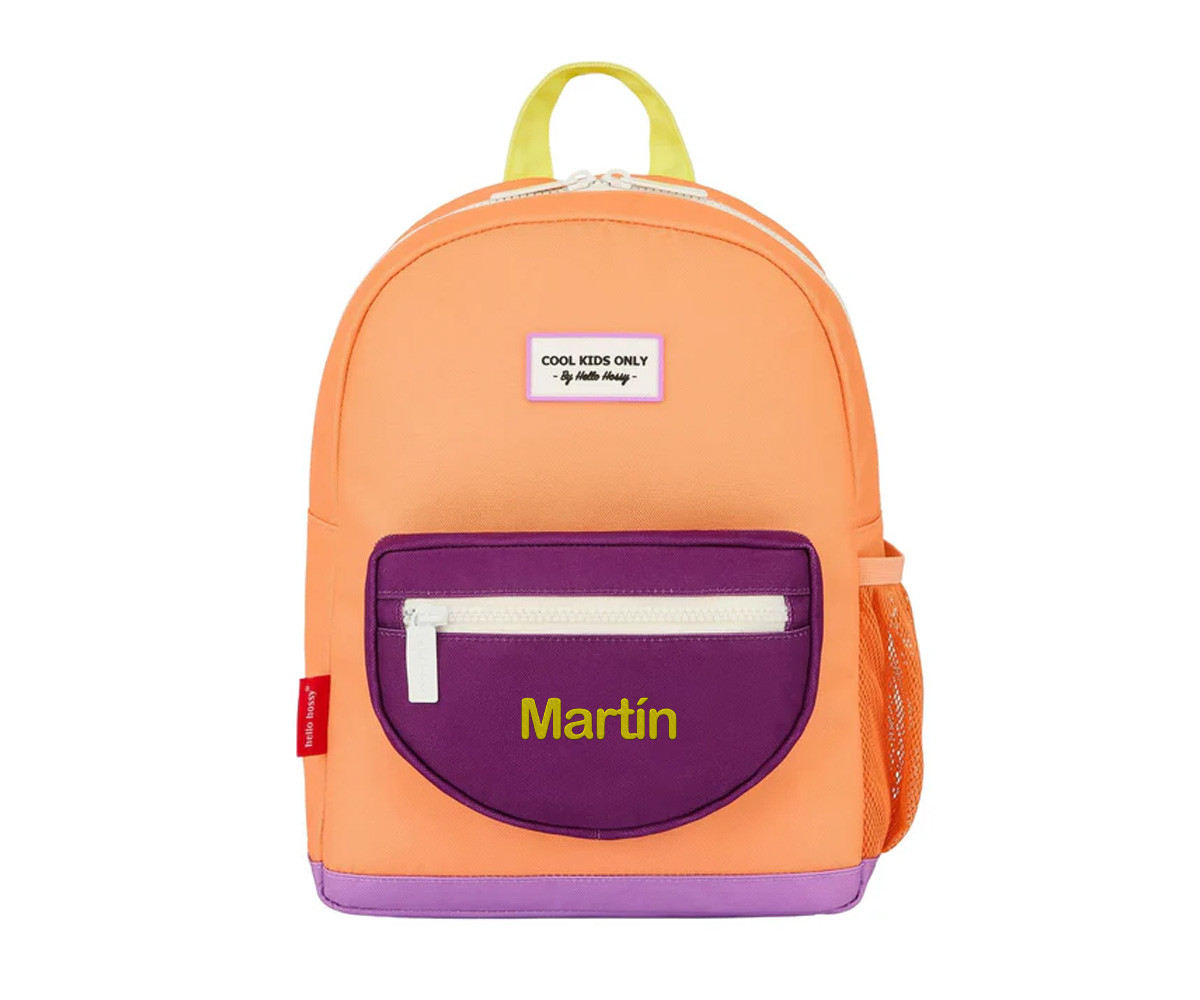Mochila Escolar Mini Peach Pop Personalizable