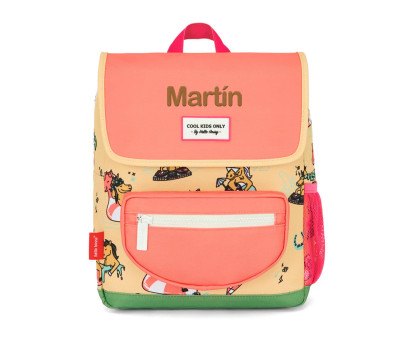 Mochila Escolar Solapa Unicornio Personalizable