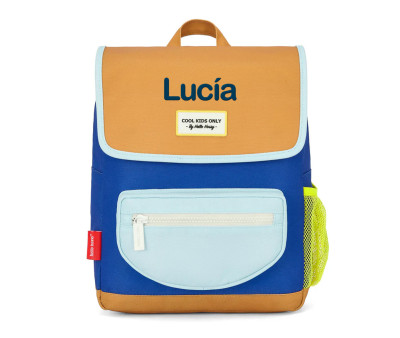 Mochila Escolar Solapa Mini Blue Canyon Personalizable