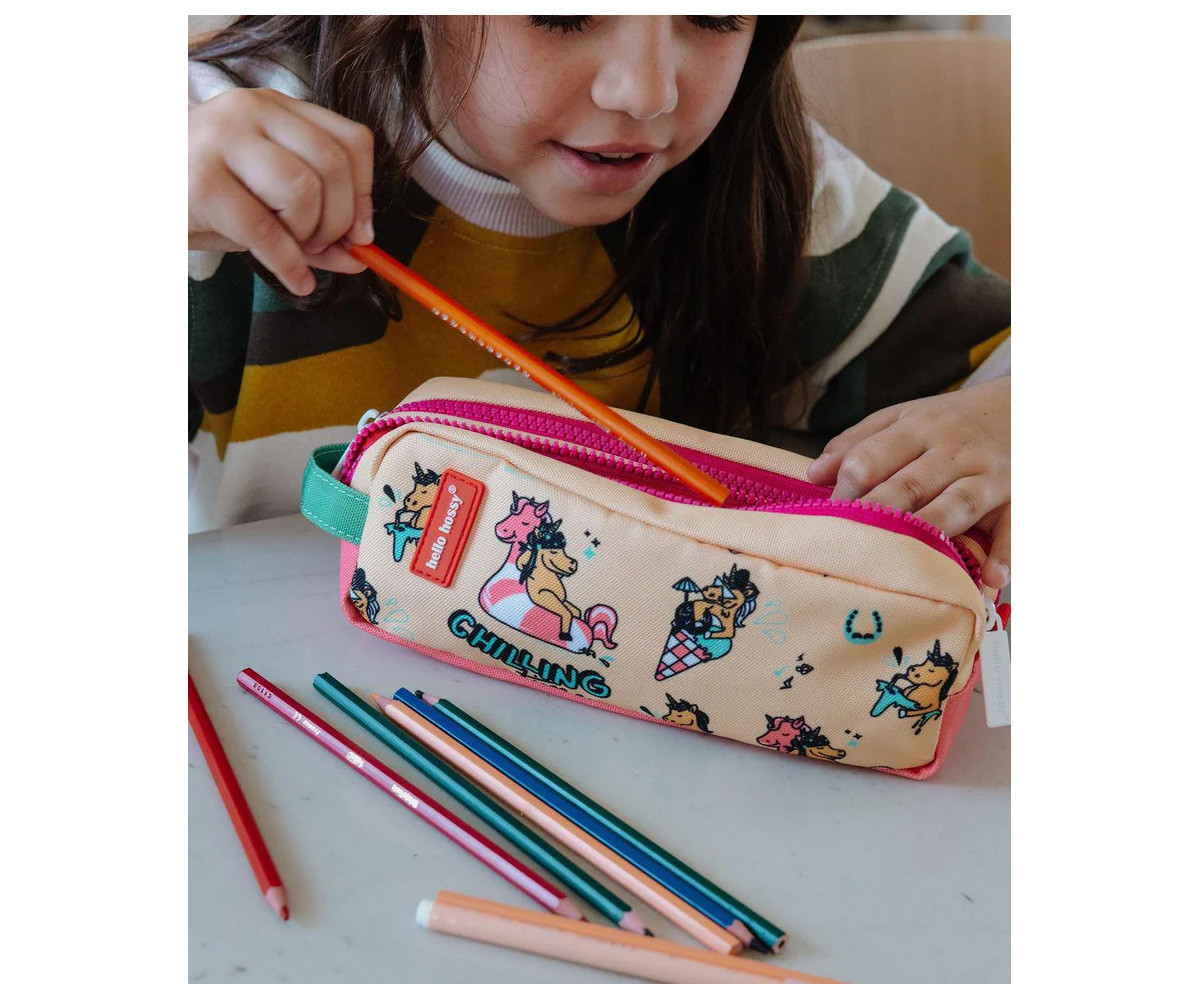 Estuche Doble Compartimento Unicorn Personalizable