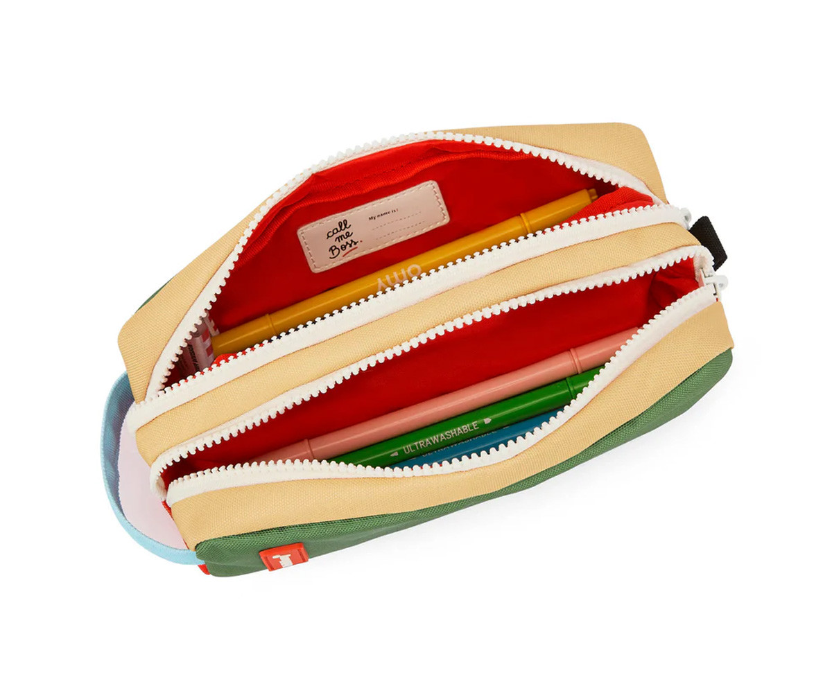 Estuche Doble Compartimento Mini Green Lake Personalizable