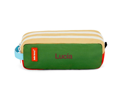 Estuche Doble Compartimento Mini Green Lake Personalizable