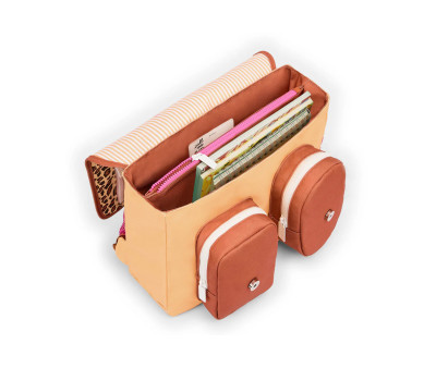 Cartella Scuola Flap Leopard