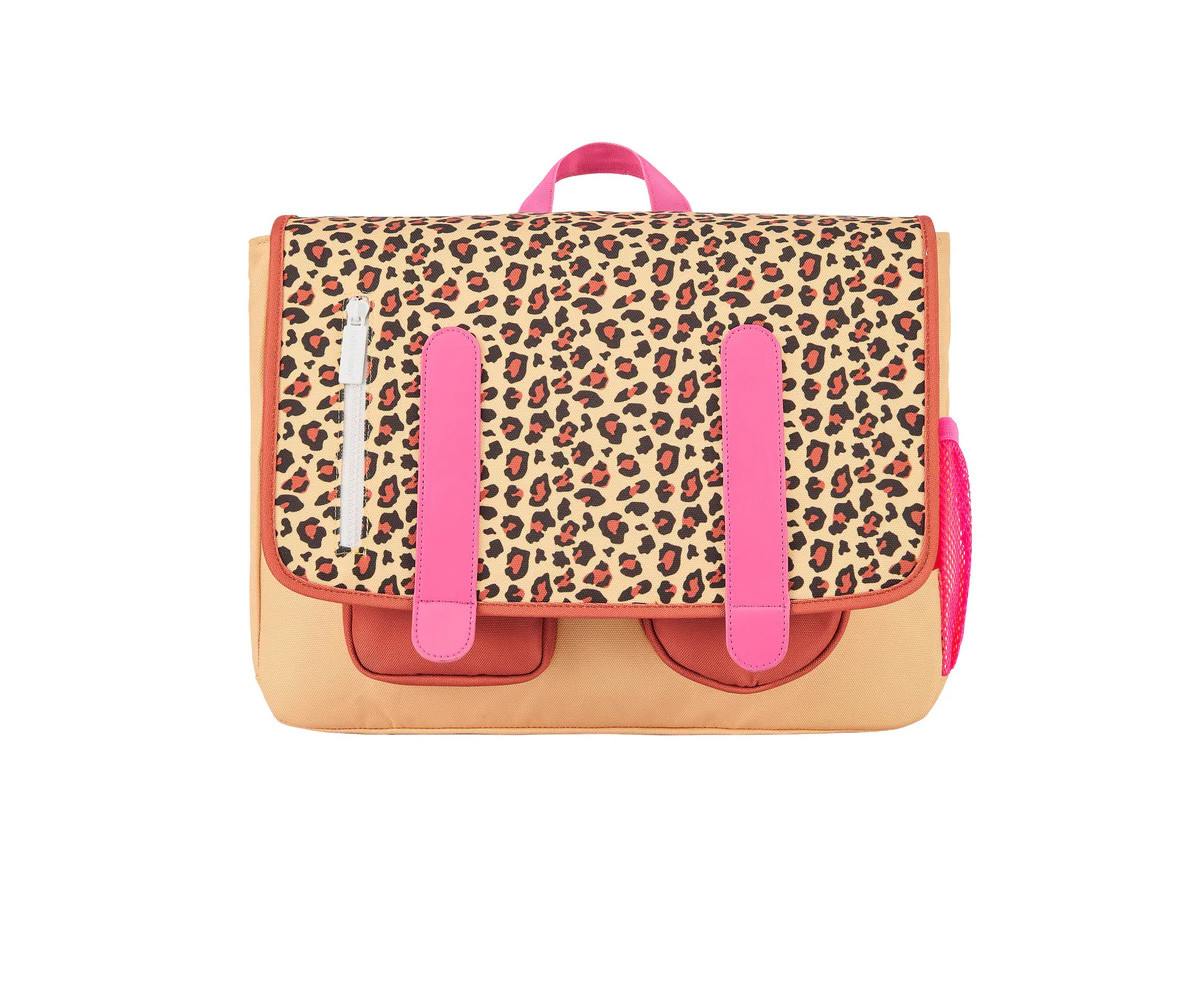 Cartella Scuola Flap Leopard