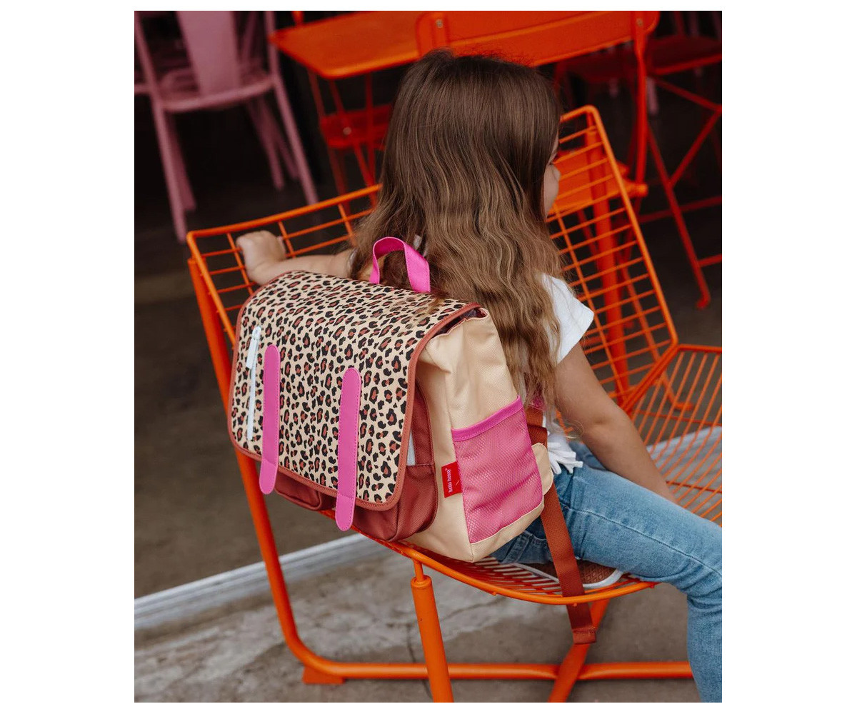 Cartella Scuola Flap Leopard