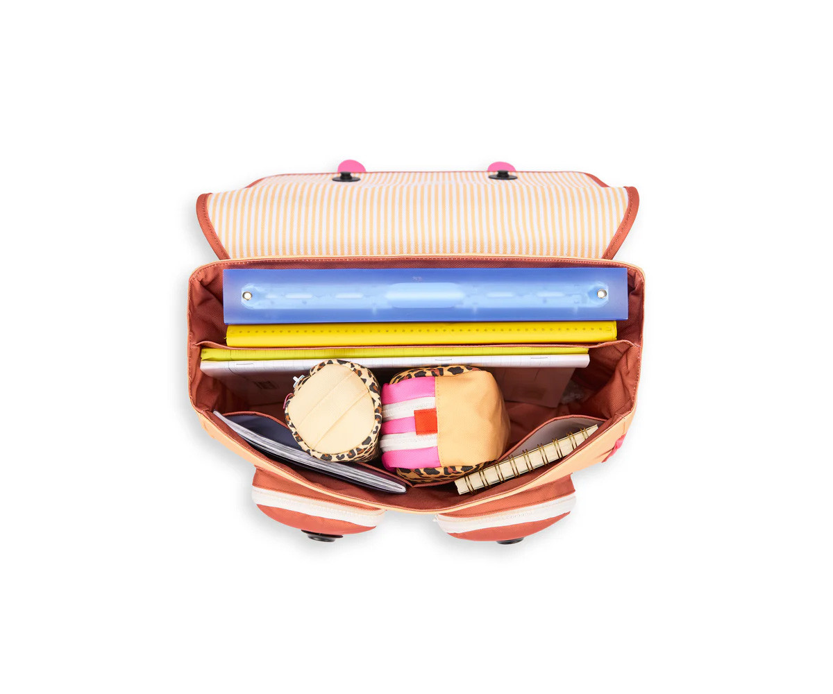 Cartella Scuola Flap Leopard