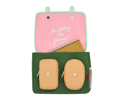 Mochila Escolar Solapa Bubblegum
