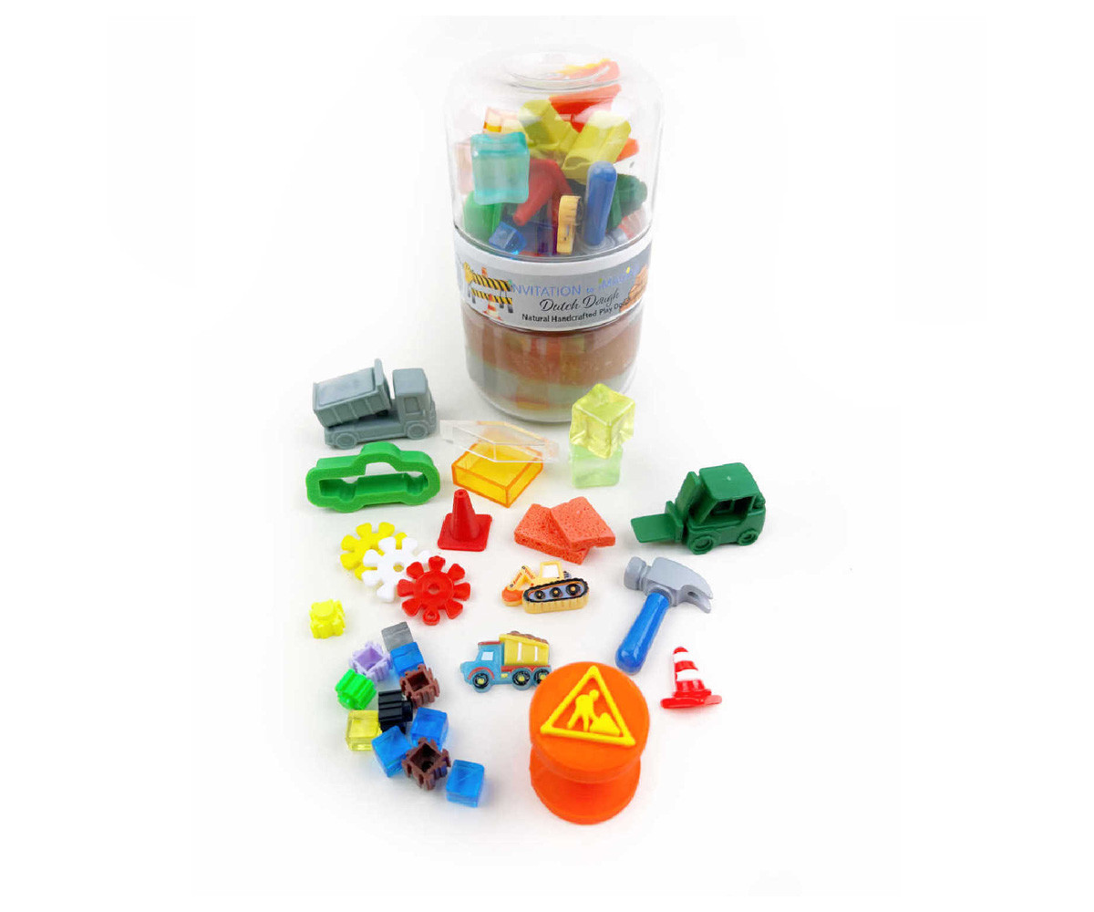 Masa Sensorial Build It Construction Play Pot