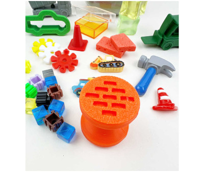 Masa Sensorial Build It Construction Play Pot