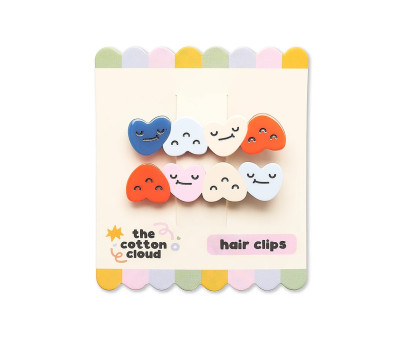 2 Fermagli per Capelli Dancing Hearts