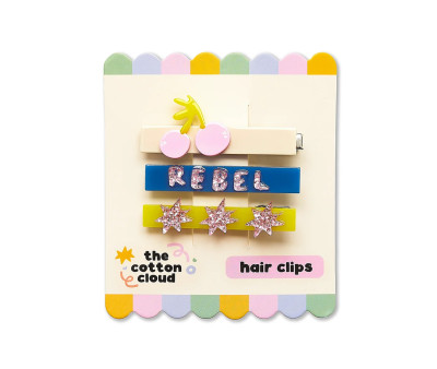 3 Clips para el Pelo Rebel