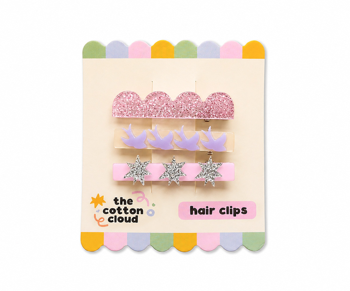 Ensemble de 3 Barrettes Sparks