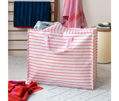 Borsa Riutilizzabile Jumbo Pink Stripes