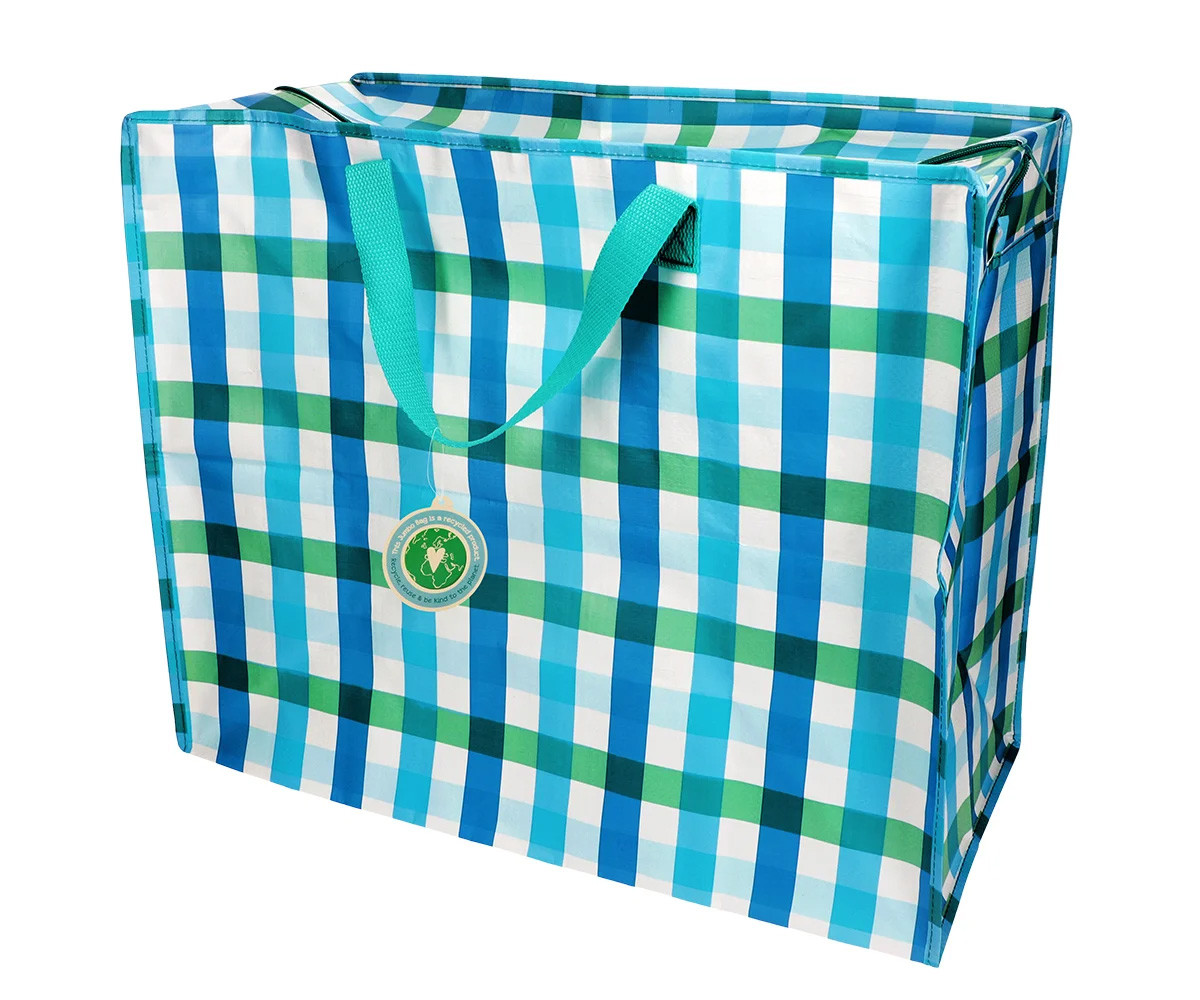 Bolsa de Almacenaje Jumbo Blue Gingham