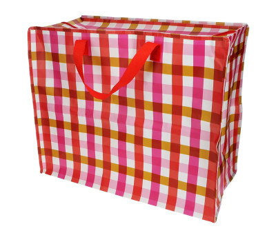 Bolsa de Almacenaje Jumbo Pink Gingham