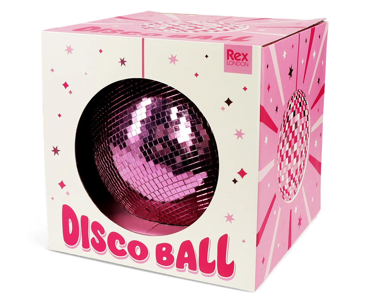 Palla da Discoteca da Appendere Pink 20 cm
