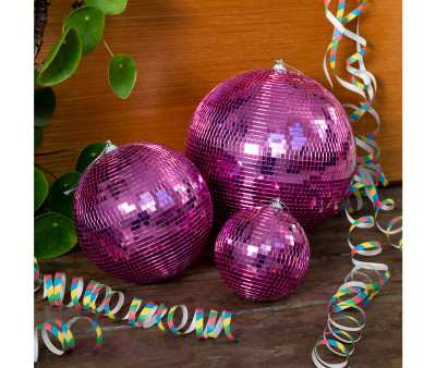 Palla da Discoteca da Appendere Pink 20 cm