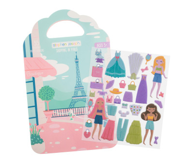 Libro de Pegatinas de Gel Reutilizables de Compras en París