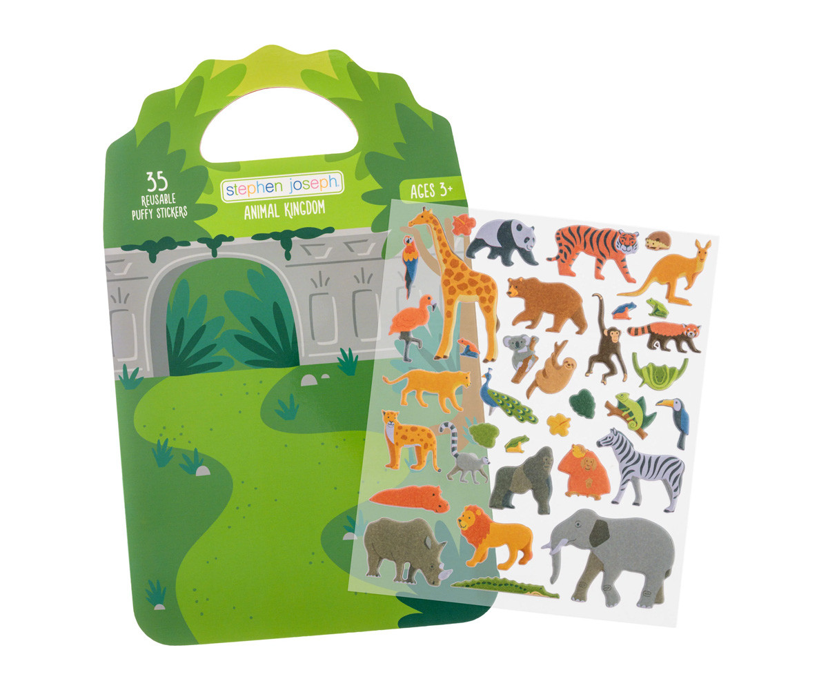 Libro de Pegatinas de Gel Reutilizables el Zoológico