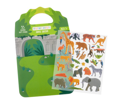 Libro de Pegatinas de Gel Reutilizables el Zoológico
