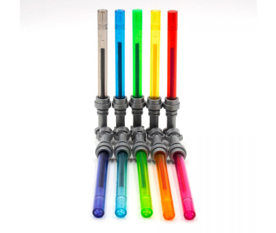 10 Bolígrafos de Gel LEGO® Stars Wars Sable de Luz