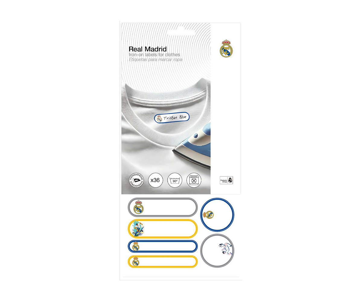 Etichette Termoadesive per Vestiti Real Madrid