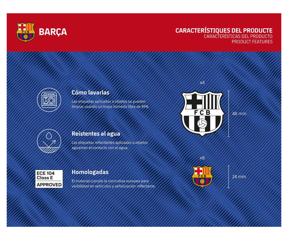 Etichette Riflettenti FC. Barcelona