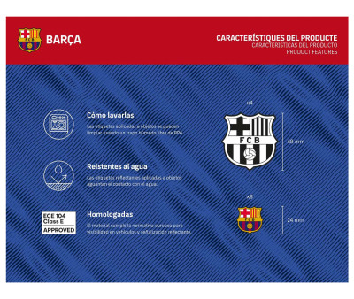 Etichette Riflettenti FC. Barcelona