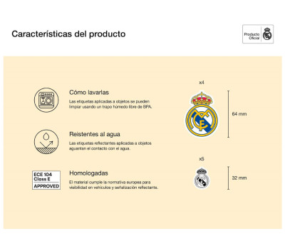 Etichette Riflettenti Real Madrid