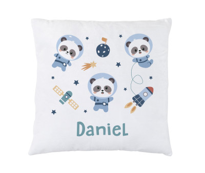 Cuscino Personalizzato Tutete Pandas in Space
