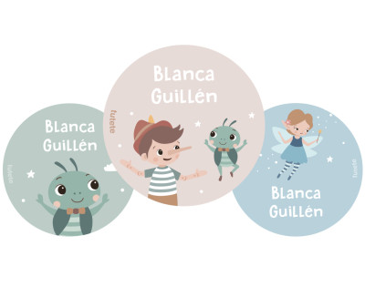 Pack 3 Distintivi Personalizzati The Wooden Boy