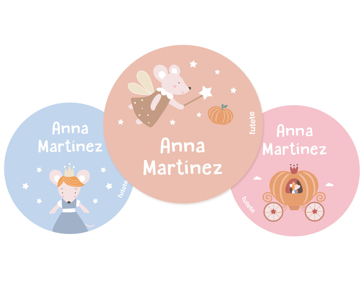 Pack 3 Distintivi Personalizzati Mouse Fairies