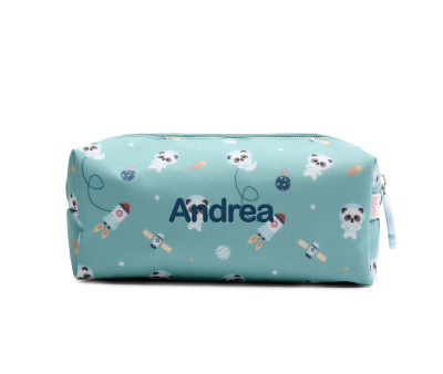 Trousse Pandas in Space Personnalisable