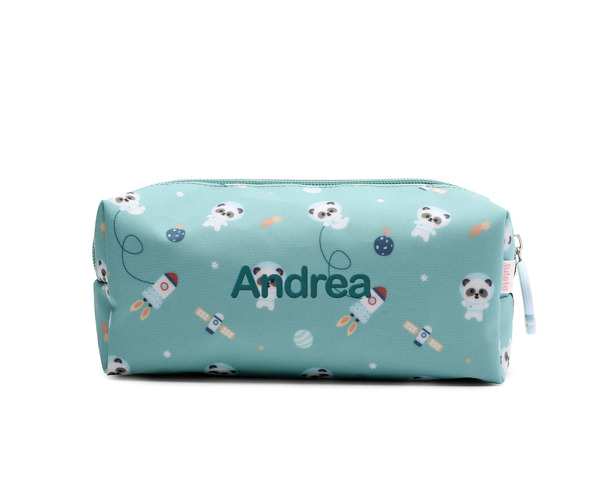 Trousse Pandas in Space Personnalisable